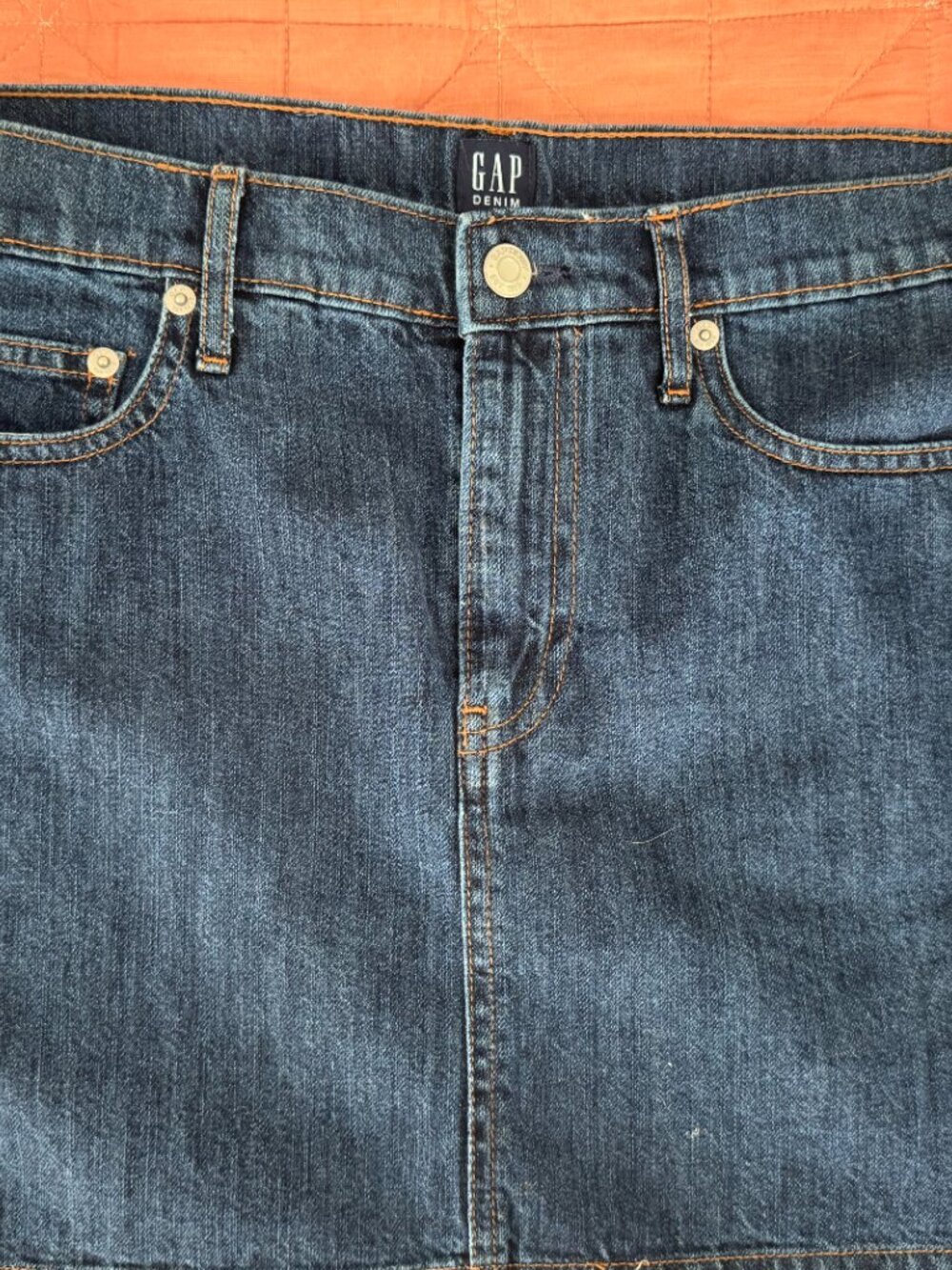 Gap Denim Mini Skirt Women's Size 4 Blue 100% Cotton Y2K Classic Jean Skirt